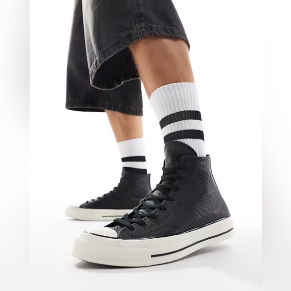 Converse Black and White High-Top Sneakers